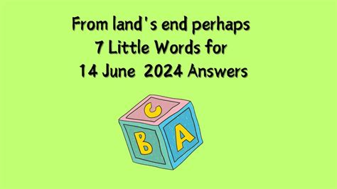 lands end crossword|land's end with 3 letters.